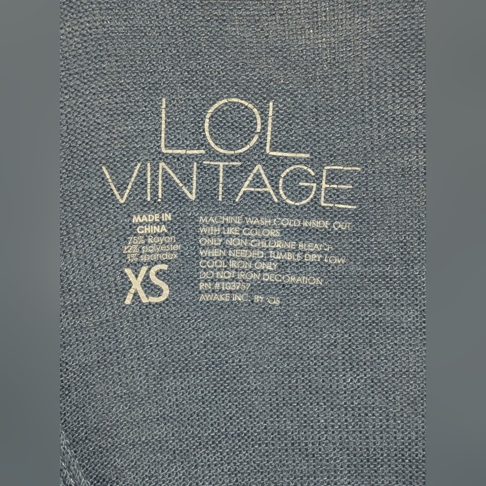 😎 LOL Vintage "Take it Easy" Ribbed Racerback Tank Top- Size XS Retro - Picture 5 of 5